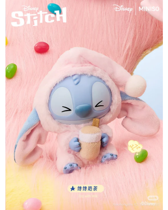 Stitch Eat Something Before Sleep Plush Keychain Blind Box