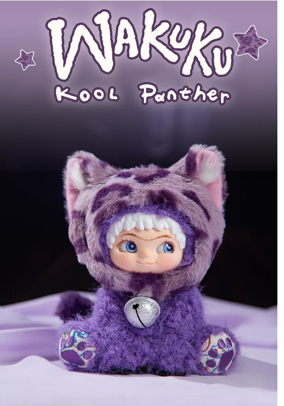 WAKUKU KoolPantherVinyl PlushDoll Pendant
