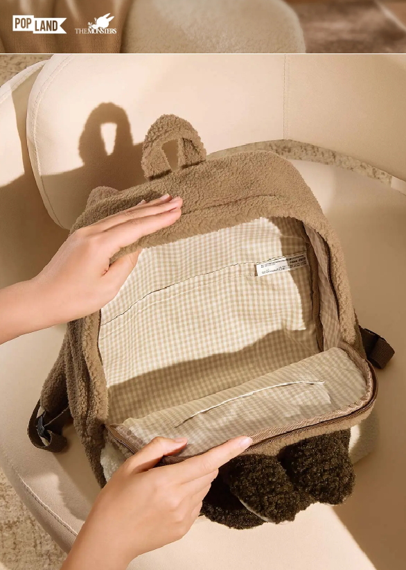 Labubu Berber Fleece Backpack