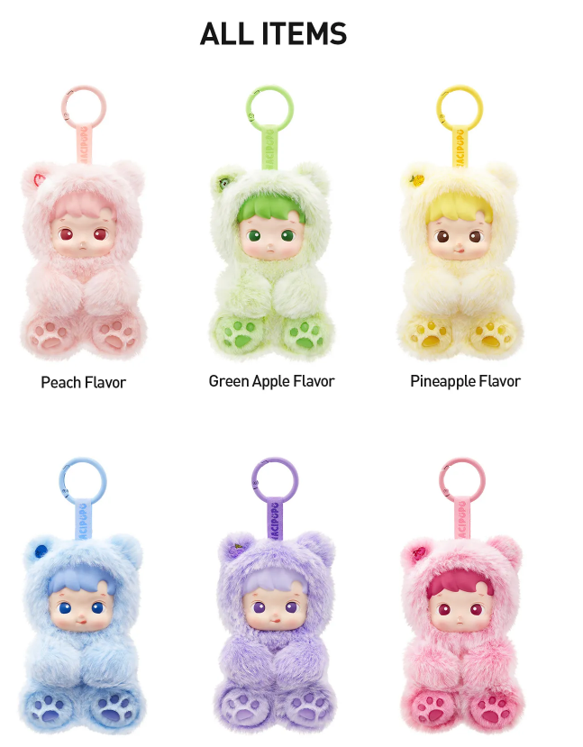 HACIPUPU Gummy Bear Series-Vinyl Plush Pendant Blind Box