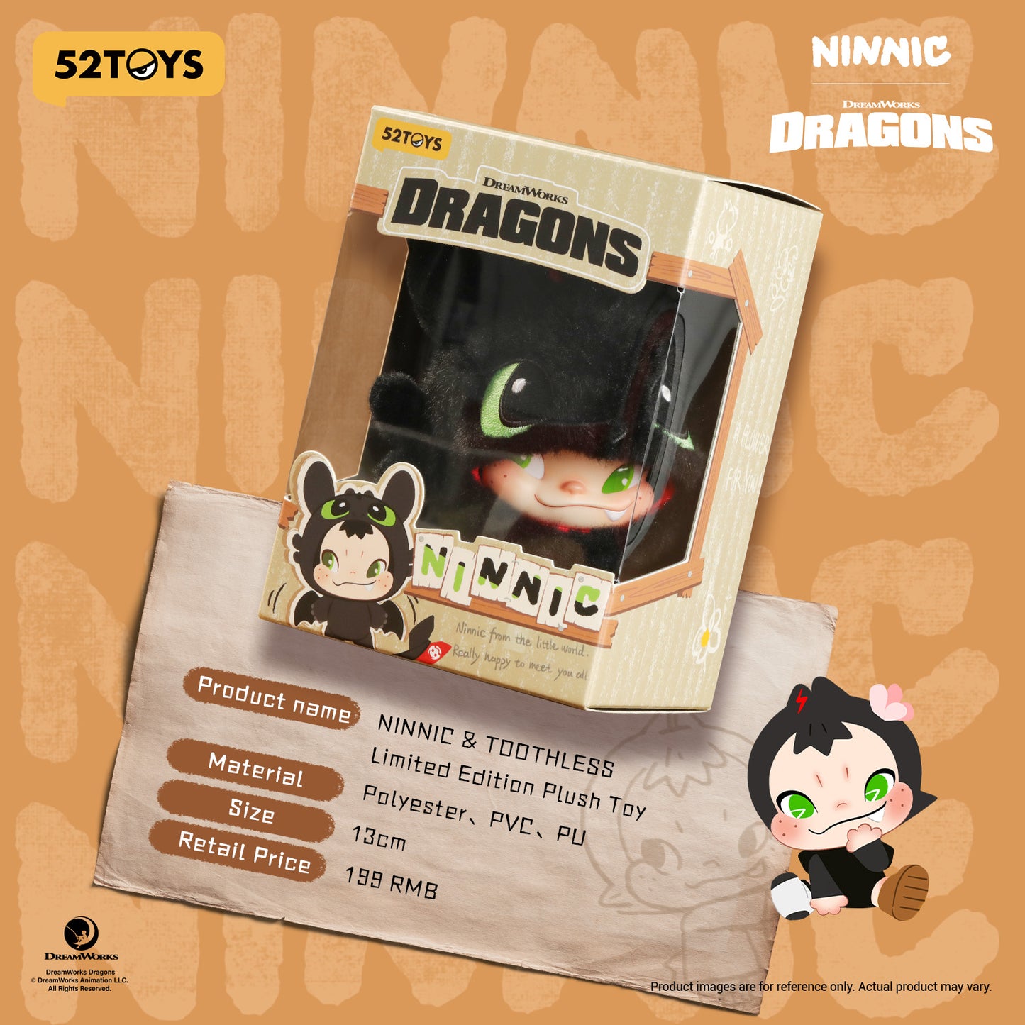 NINNIC & TOOTHLESS Limited Edition Plush Pendant