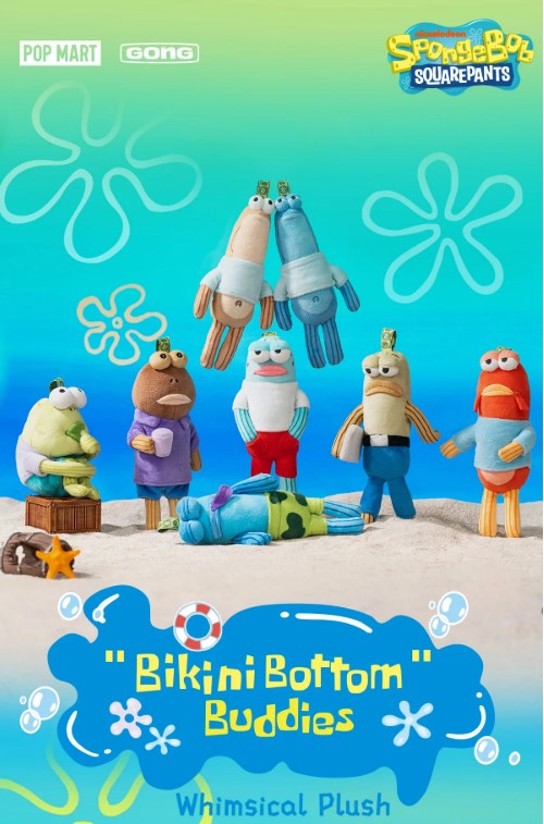 Bikini Bottom Buddies - Whimsical Plush pendant