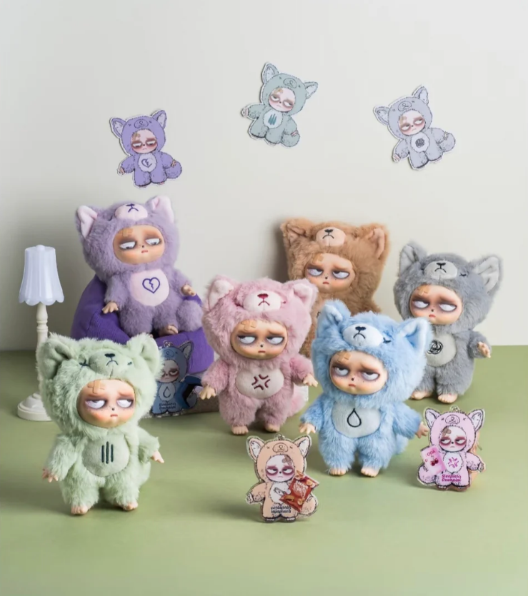Sleepless Grumpipi Plush Blind Box Keychain