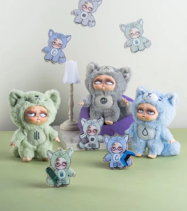 Sleepless Grumpipi Plush Blind Box Keychain