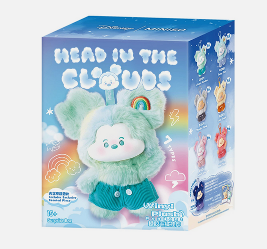 Mickey Head in The Clouds Series Vinyl Plush