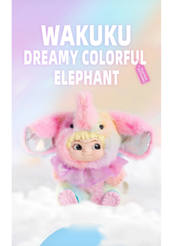 Wakuku Dreamy Colorful Elephant