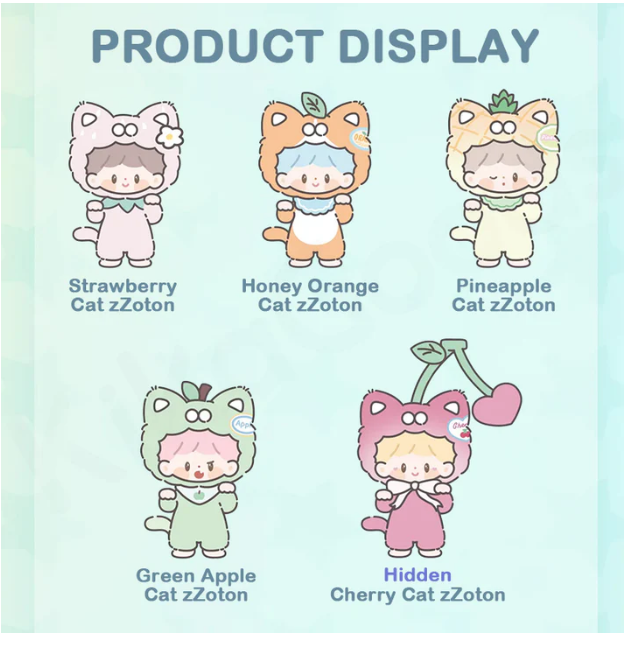 zZoton My little cat Fruity Series